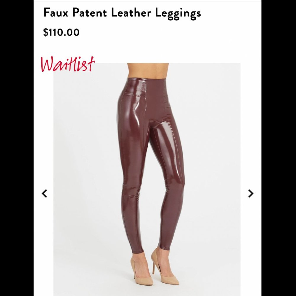 SPANX Faux Patent Leather Leggings